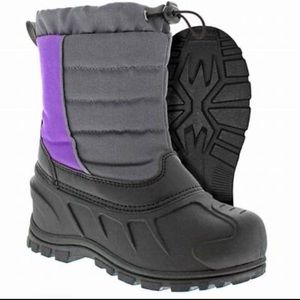 Itasca Snow Drift kids Snow Boots, purple & black,